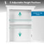 560mm W 690mm H Surface Framed Medicine Cabinet Mirror 1 Adjustable-1105711082