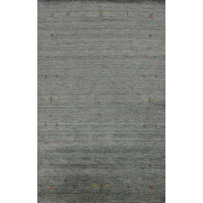 Handmade Gabbeh Oriental Area Rug 5x8