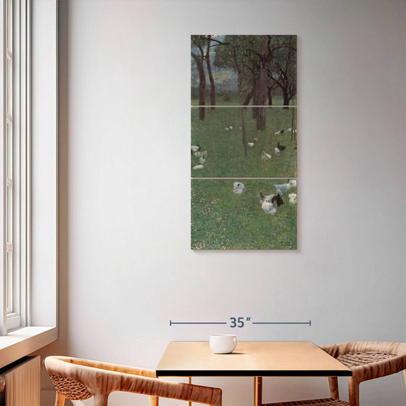 Jardin avec poulets à St. Agatha, H 62 po x l 30 po