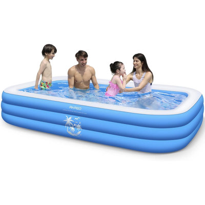 Piscine gonflable en vinyle 1,8 pi x 9,8 pi x 5,9 pi Textiles Hub
