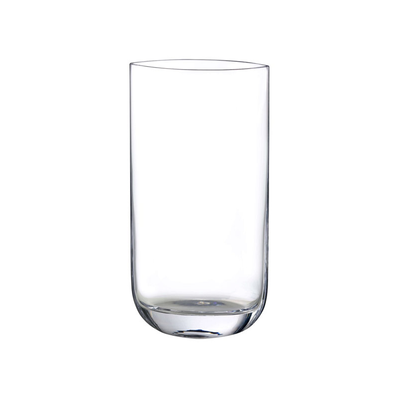 Blade Handmade Lead Free Crystal Table Vase, overall height- 15.75", Clear