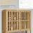 Over Toilet Cabinet For Bathroom Storage - Spacious Organizer With Slatted Doors And Adjustable Shelves Space Shelf Unit