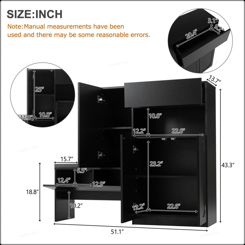 Armoire à chaussures polyvalente avec un design moderne et des options de rangement pratiques, parfaite pour les espaces de vie organisés et élégants