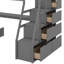 Lit mezzanine simple avec tiroirs Jeffree Kids-658100730-622586015