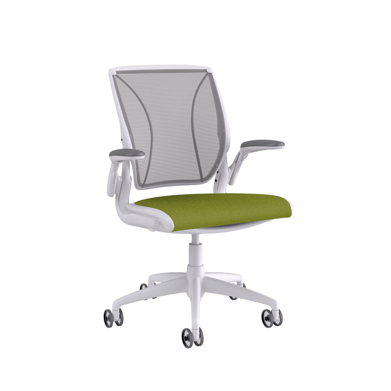 Mesh Task Chair, Catena/Cornflower, Pinstripe/Silver, White