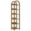 Storage Rack,6-Tier Bookshelf,Slim Arched Bookcase