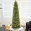 Artificial Slim Christmas Tree Multi-Color LED Lights Dual Color Remote Control-104874291