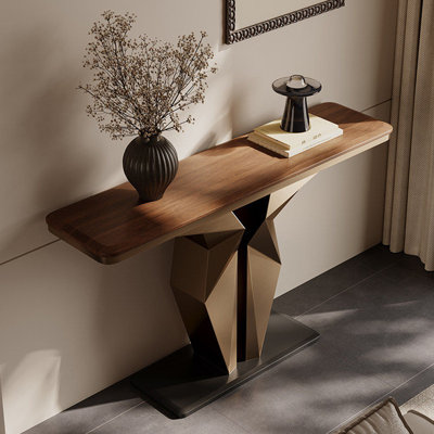 Console en bois massif de style moderne