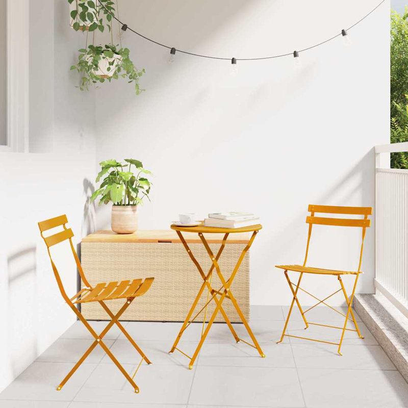 Patio Dining Side Chair, Mustard