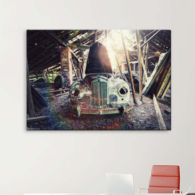 Barn - Wrapped Canvas Print Photographic Print, 100cm L x 150cm W x 4cm D, 1 Piece