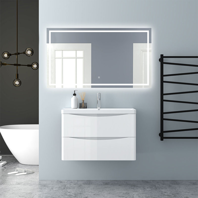 Charolet Rectangle Mirror, 80cm H x 110cm W
