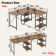 Haigh L Shaped Desk with Shelves 86.6 Inch, Reversible Corner Computer Desk or 2 Person Long Table