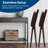 Stakmore Arts & Crafts Folding Counter Stool, Espresso Frame with Black Bonded Leather
