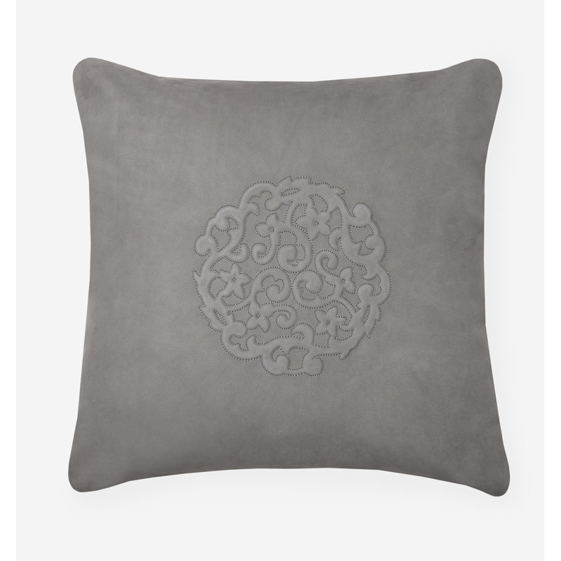 Veneto Square Pillow Cover & Insert, Titanium