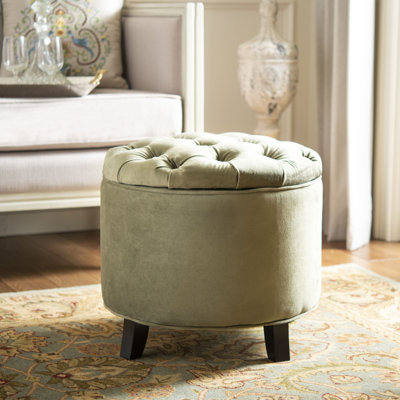 Hemi Velvet Ottoman
