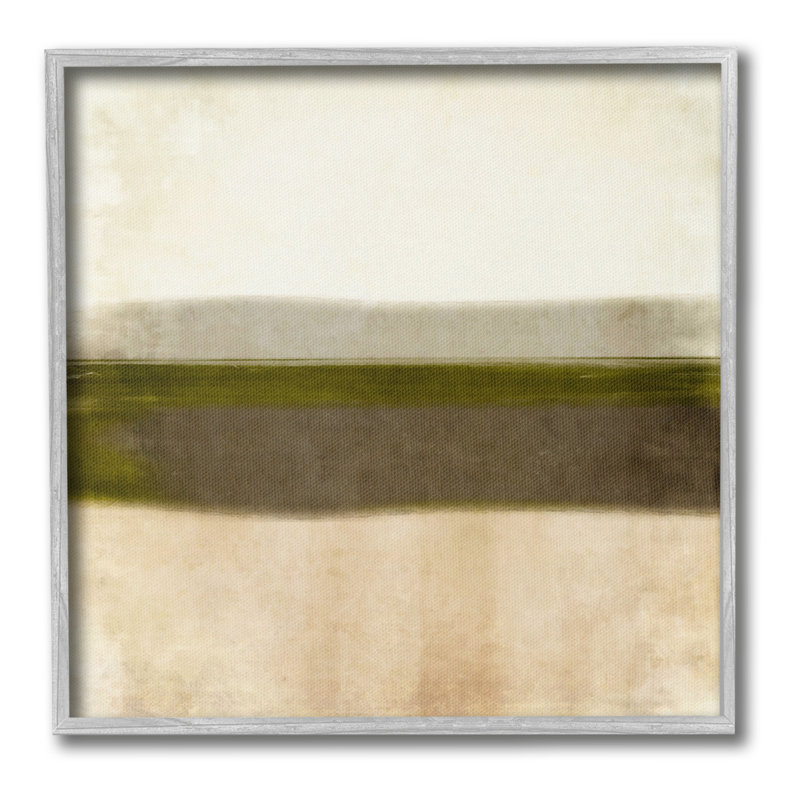 «Rustic Neutral Horizon» par GraffiTee Studios, Estampe numérique Farmhouse, H 17 po x l 17 po