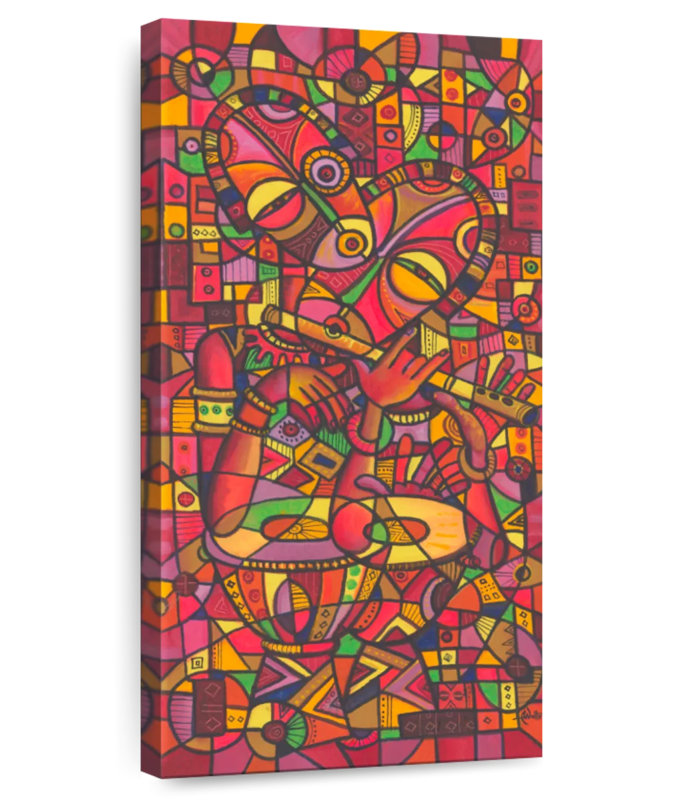 Le flûtiste II, H 24 po x l 12 po