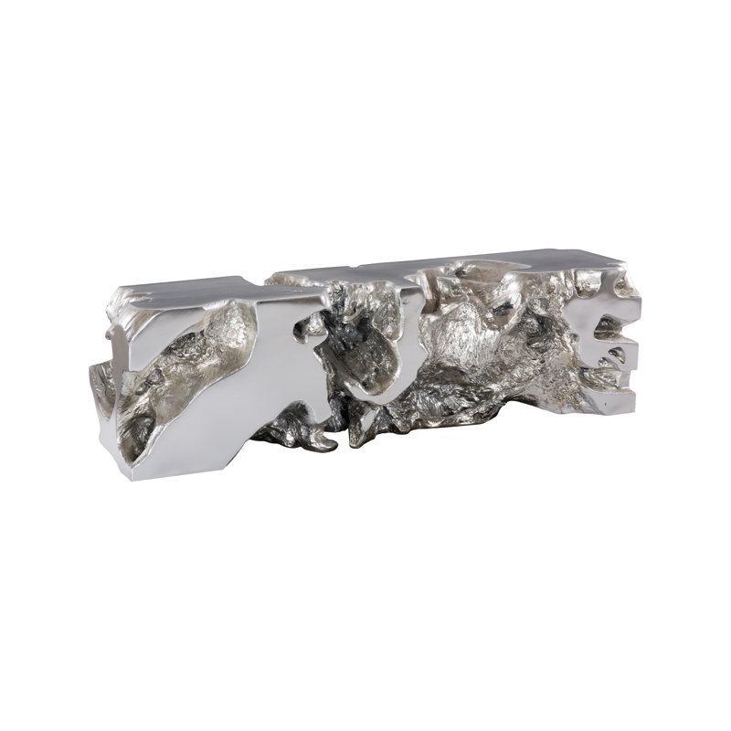 Freeform Bench, Silver Leaf