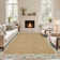Floral Bordered Machine Washable Rug with Non-Slip Backing Non-Shedding Foldable Soft Low Pile Indoor Carpet