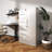 Metal Storage Cabinet, Vertical Filing Cabinet With Lock, File Locker With 4 Drawers And 1 Door For School, Office-849628041