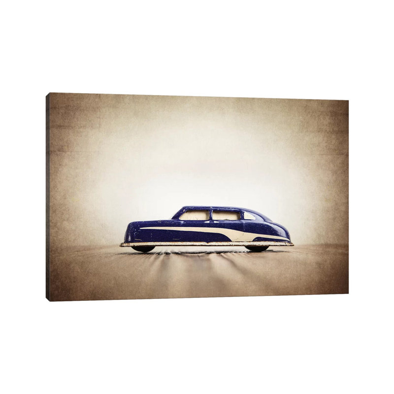Argo Purple And White Sedan - Print on Canvas, 20.32 cm H x 30.48 cm W, Wrapped Canvas