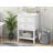 Bathroom Vanity with Top Sink,  Bathroom Storage Cabinet with 2 Drawers, Single Sink Bathroom Vanity
