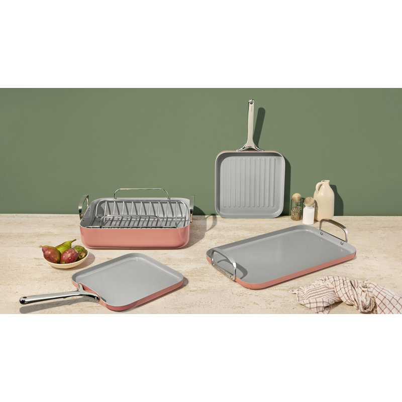 Caraway 5Pc Square Cookware Set, Perracotta
