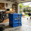 Table de chevet avec rangement en fer, tablette de séparation fixe non réglable, armoire industrielle à porte verrouillable en métal rétro pour dortoir, garage et appartement urbain-1260958209