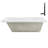 72'' x 36'' Acrylic Soaking Drop-In Bathtub, Drain Included-97545300
