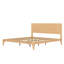 Lit plateforme Mid-Century moderne en bois avec support en lattes de bois-579915372-579915365