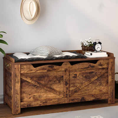 Storage Chest, Extra Large Storage Bench, Wooden Box Trunk, Lift-Top Organizer Chest, Shoe Bench for Entryway, Bedroom, Living Room 