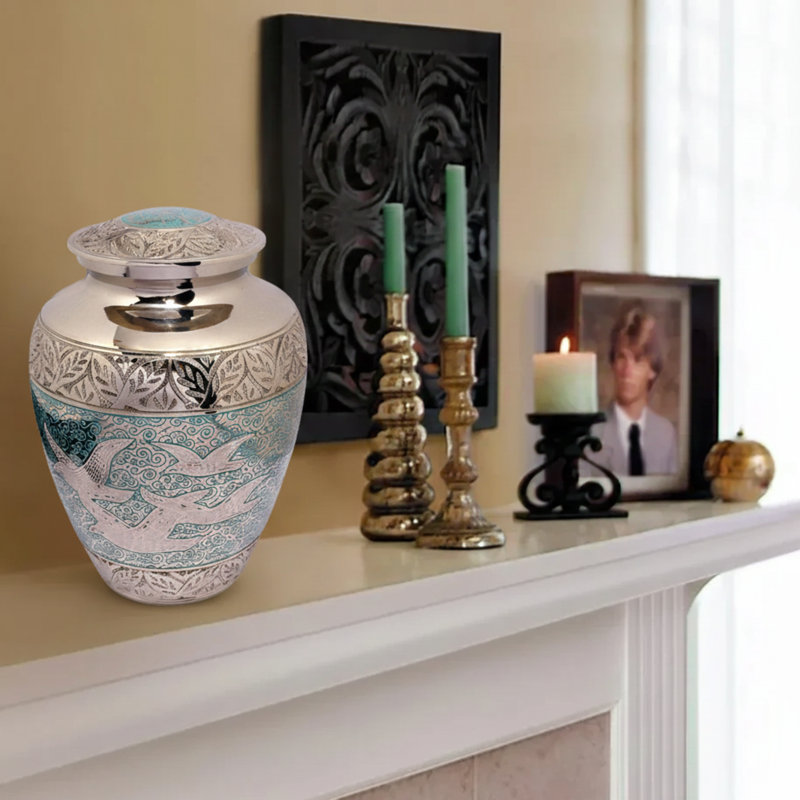 Memorial URN With Bird Design