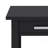 Kitchener Solid Wood Contemporary Narrow Rectangular End Table with Drawer, Open Shelf and X-Design-619996390-554233598