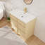 Meuble-lavabo sur pied simple 36 po avec lavabo en résine, meuble-lavabo sur pied avec 2 portes et 1 tablette réglable-1340713595