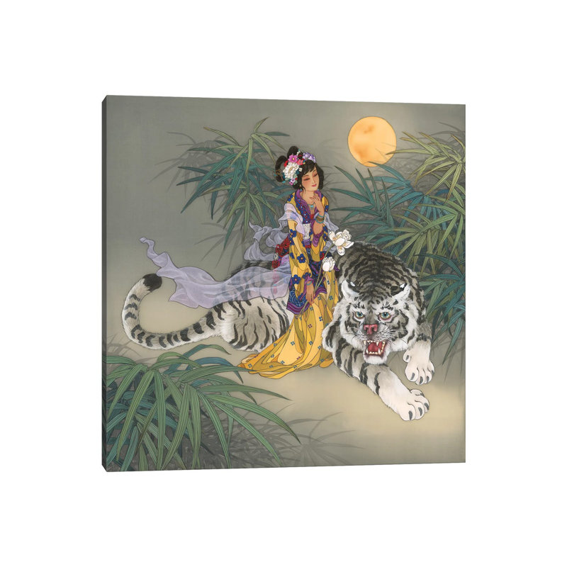 Miao Shan - Painting on Canvas, 66.04 cm H x 66.04 cm W x 1.91 cm D, Wrapped Canvas