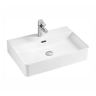 Bedford Sheds Clifton White Vitreous China Rectangular Sink with Overflow