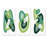 Minimalistic Abstract Shapes In Retro Gradients XI - Mid-Century Modern Art Set Of 3 Pieces-2045256561
