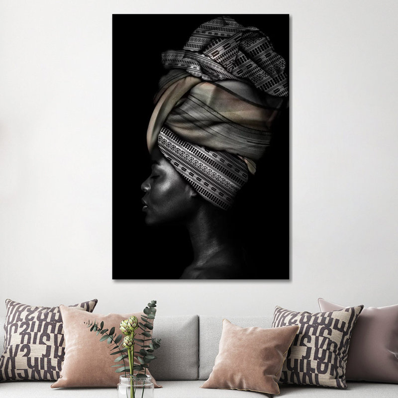 African Woman by Danilo De Alexandria - Wrapped Canvas Gallery-Wrapped Canvas Giclée, 152.5 cm H x 101.5 cm W