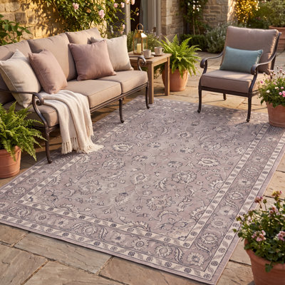 Tapis Masterwort traditionnel à médaillon délavé, style persan, vert, beige, gris, ivoire, antidérapant, à poils courts, pour l'intérieur et l'extérieur, adapté aux animaux de compagnie, salon, chambre, salle à manger, entrée, couloir, bureau, lavable