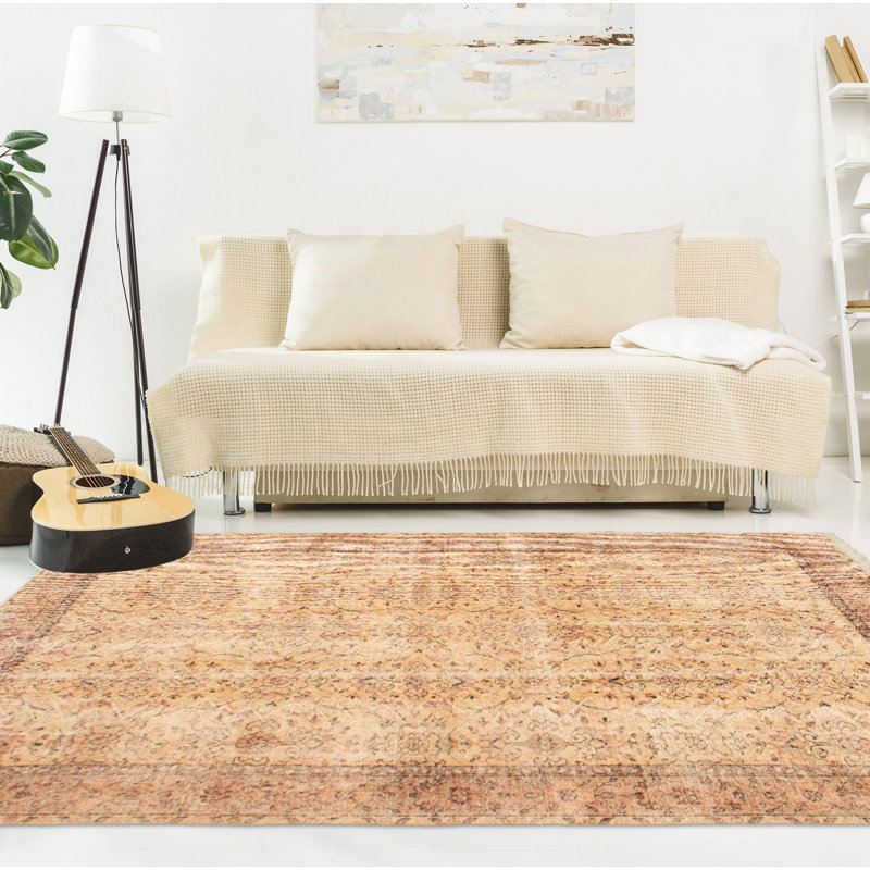 Tapis kaki Crocifissa Vintage 5 pi 5 po x 8 pi 6 po
