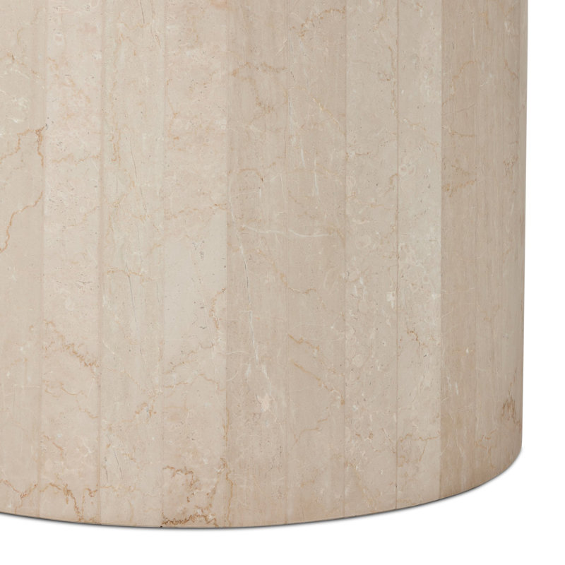 Rond Darrell 48 po, Beige, H 30 po x L 48 po x l 48 po