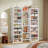 14-Tier Shoe Rack, White Shoe Storage Cabinet with 22 Open Cubbies, 46 Pairs Wide Entryway Shelf for Shoes-2114882952