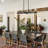 6-Light Kitchen Island Linear Chandelier