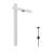 6-Foot PVC Real Estate Sign Post With Two Solar Lights (Sign Not Included)