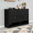59.1" Multi-Functional Storage Buffet with Adjustable Shelf and Open Storage-723082756