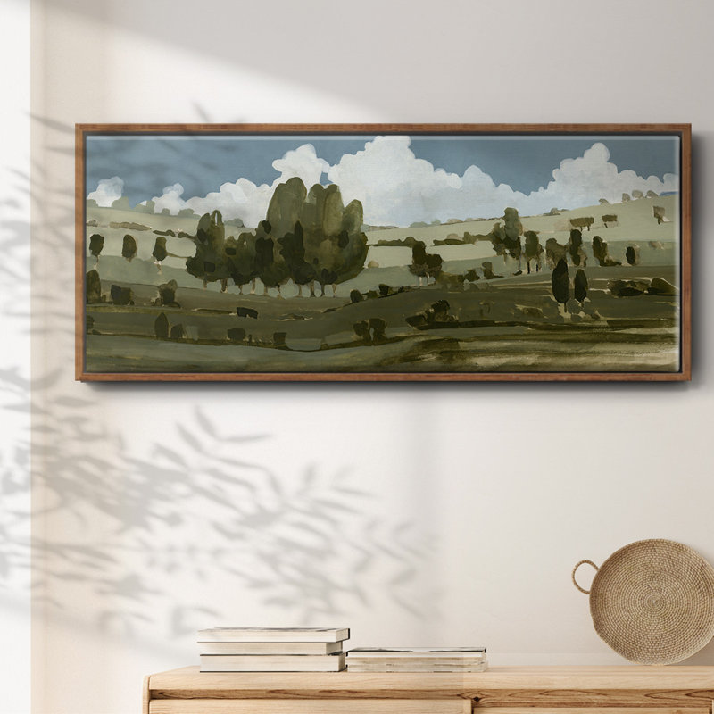 Toile encadrée de qualité supérieure Rolling Green III - prête à être accrochée, H 24 po x l 60 po x P 1,5 po