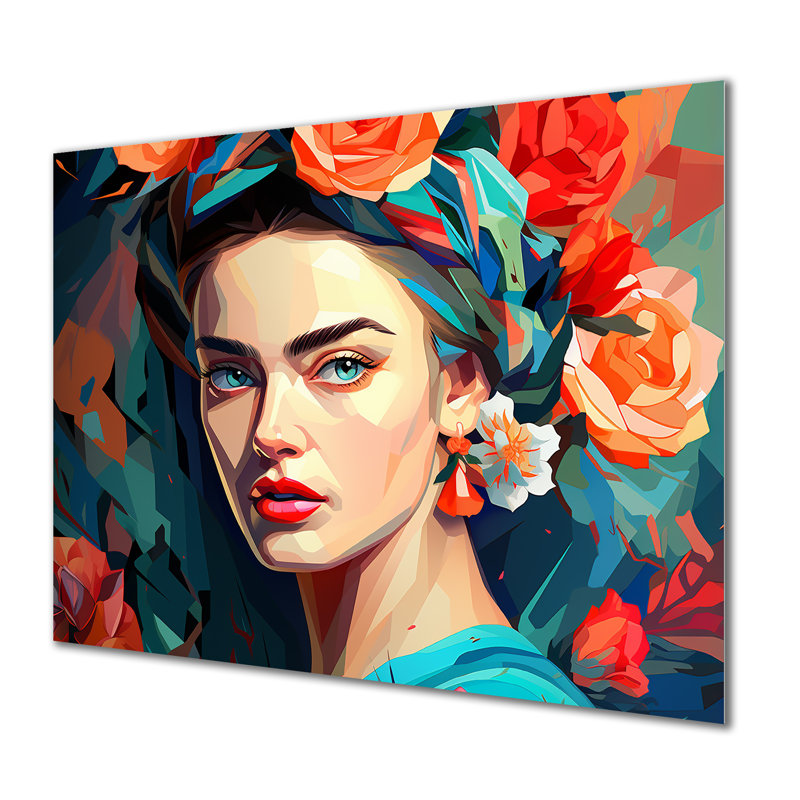 Art mural en métal Frida, H 12 po x l 20 po x P 1 po