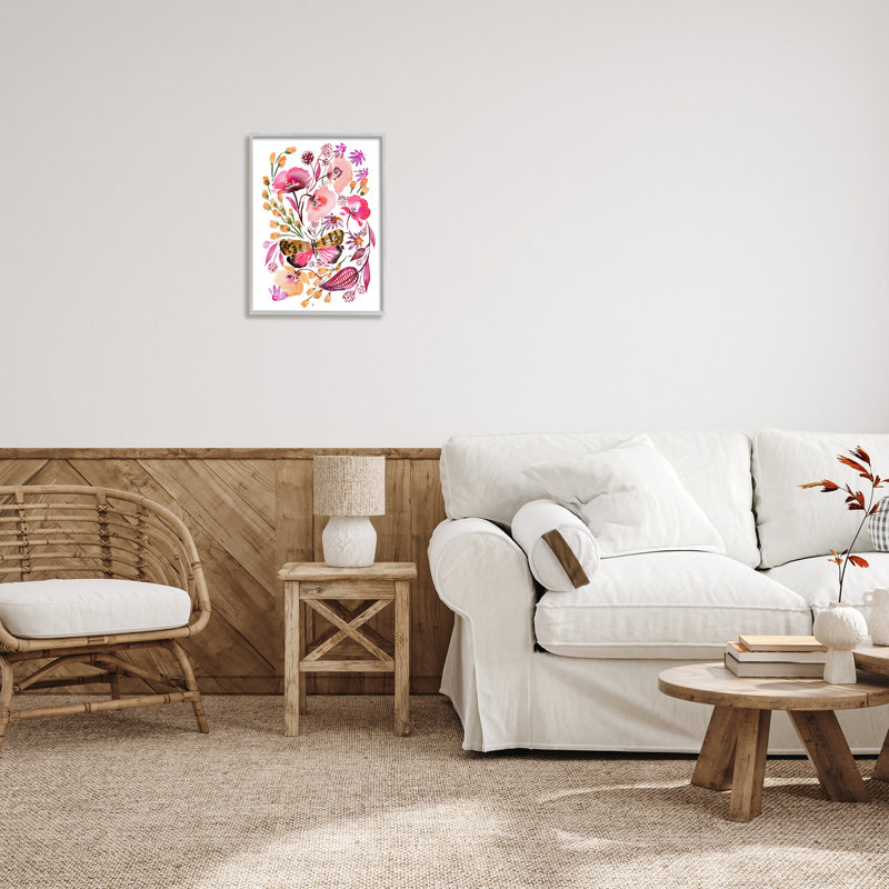 Bb-175-Botanicals abstraits encadrés sur bois par Bley Hack, Estampe numérique Farmhouse, H 20 po x l 16 po x P 1,5 po