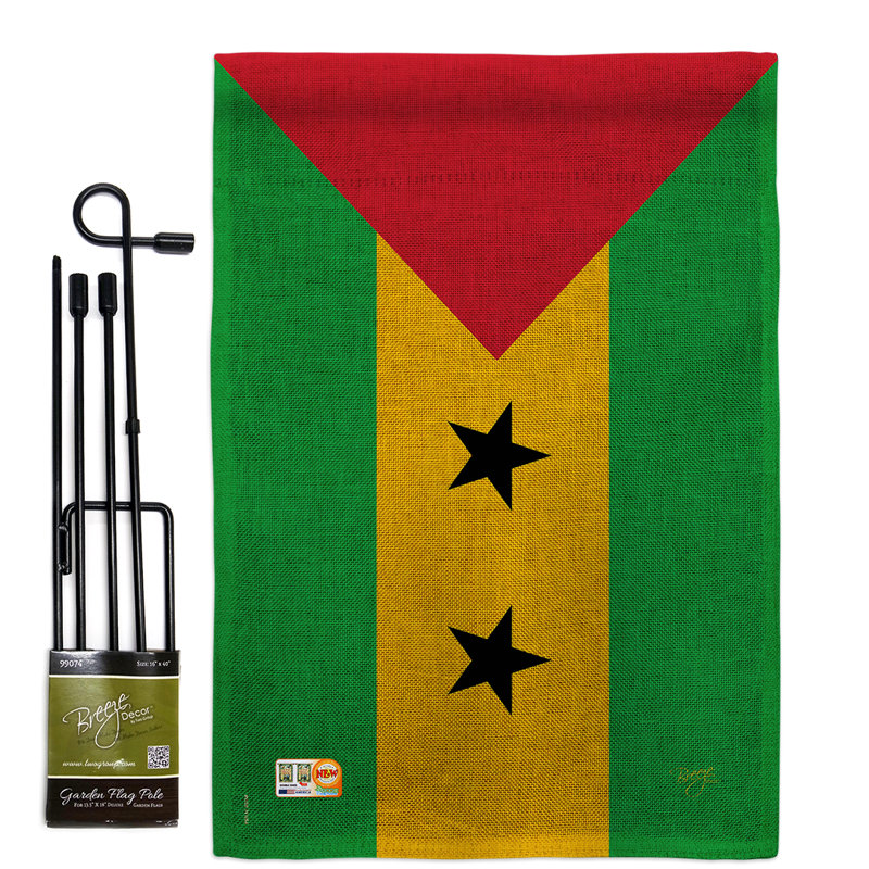Double Sided 18.5'' H x 13'' W Polyester Flag Set