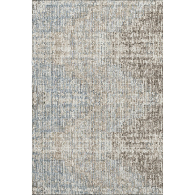 Premium Machine Washable Ariel Geometric Rug, Rectangle 2'6" x 3'10"